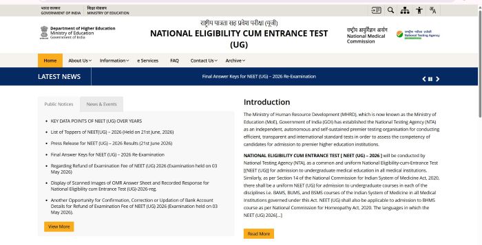 NEET Result 2026 statistics showing candidates scoring above 700, 650 and 500 marks