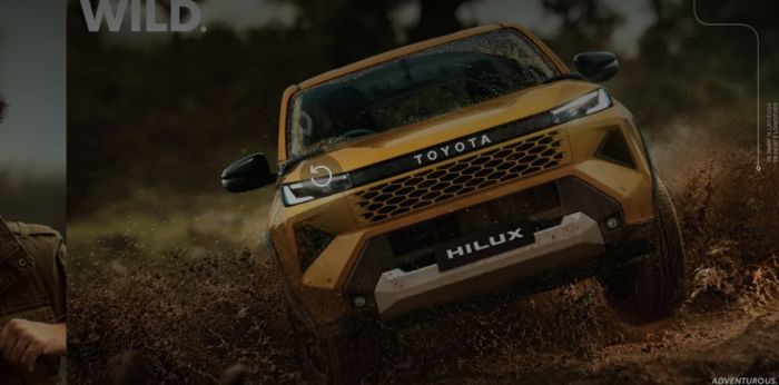 New Toyota Hilux 2026 front design with redesigned grille, LED headlamps and rugged styling