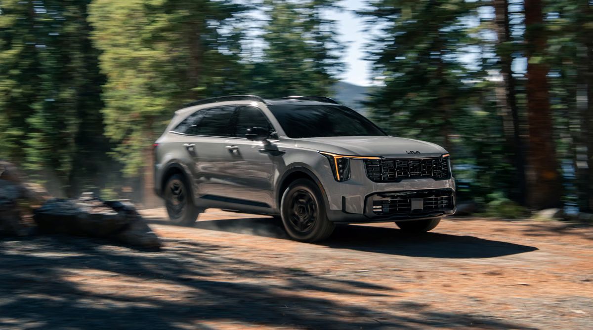 2026 Kia Sorento X-Pro premium SUV with rugged exterior design and AWD