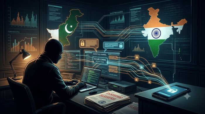 Illustration of an Indian Air Force officer caught in an alleged social media honey trap